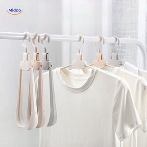 FlexiHanger Pro portable folding clothes hanger for travel and home organization.