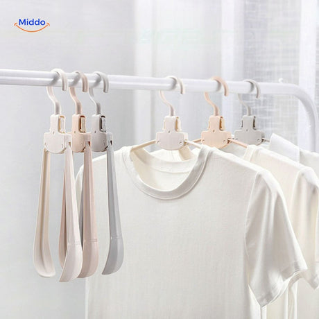 FlexiHanger Pro portable folding clothes hanger for travel and home organization.
