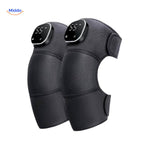 FlexiHeat heated knee massager with cordless rechargeable design for pain relief.