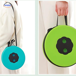 Flexistool features anti-slip base for secure grip and safe portable seating solution.