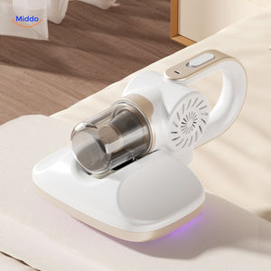 MopVac Pro floor vacuum with blue light sterilization feature.