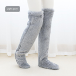 Light gray FluffSoks comfortable socks perfect for winter season.
