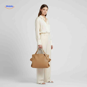 Foldable women's shopper handbag for everyday work and daily use.
