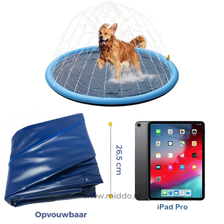 Foldable sprinkler mat design for easy storage and portability