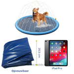 Foldable sprinkler mat design for easy storage and portability