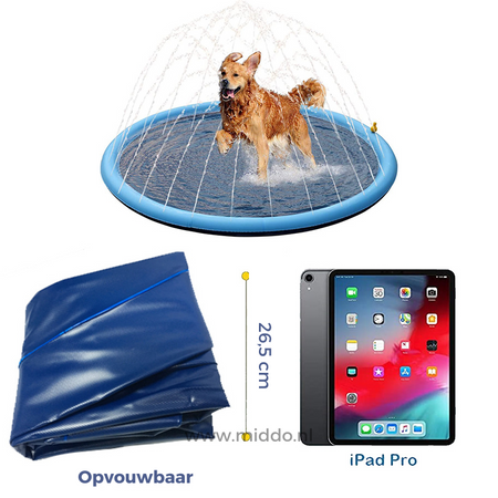 Foldable sprinkler mat design for easy storage and portability