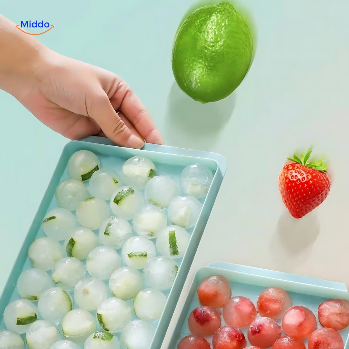 FrostSphere ice mold constructed from premium food-grade silicone safe for all beverages.
