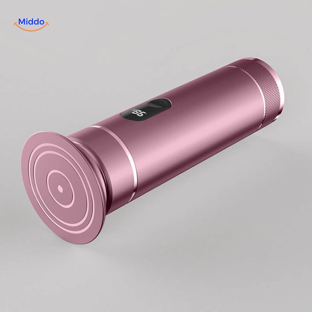Rose gold electric foot file combining style with callus removal.