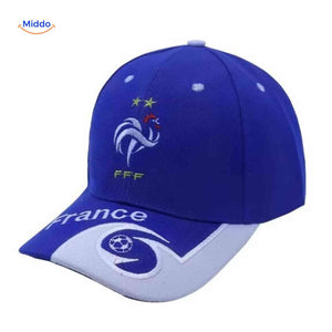 France sports cap with embroidered national team emblem.
