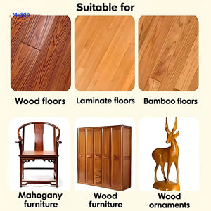 Examples of wood, laminate, and bamboo floors, furniture, and wood ornaments