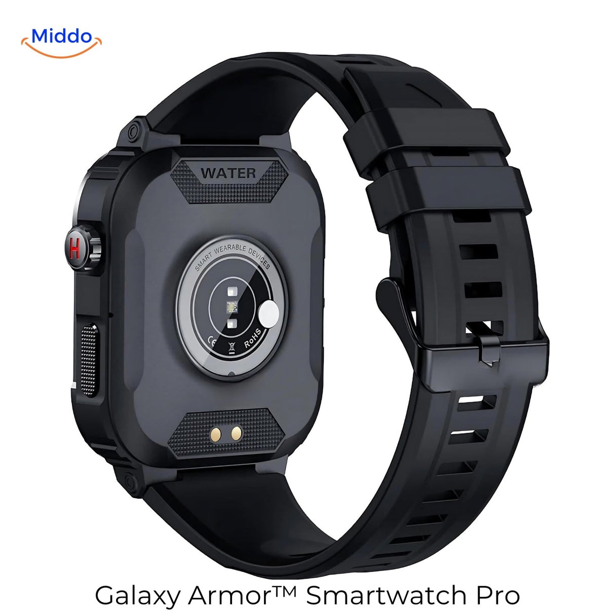 Galaxy Armor Pro back view showing rugged case construction and durability features.