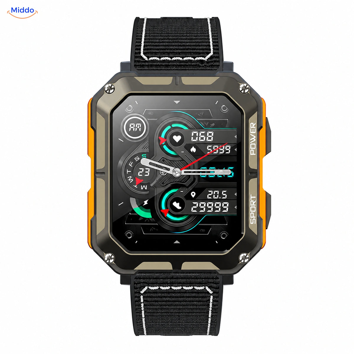 Galaxy Armor™ – Black nylon · Orange