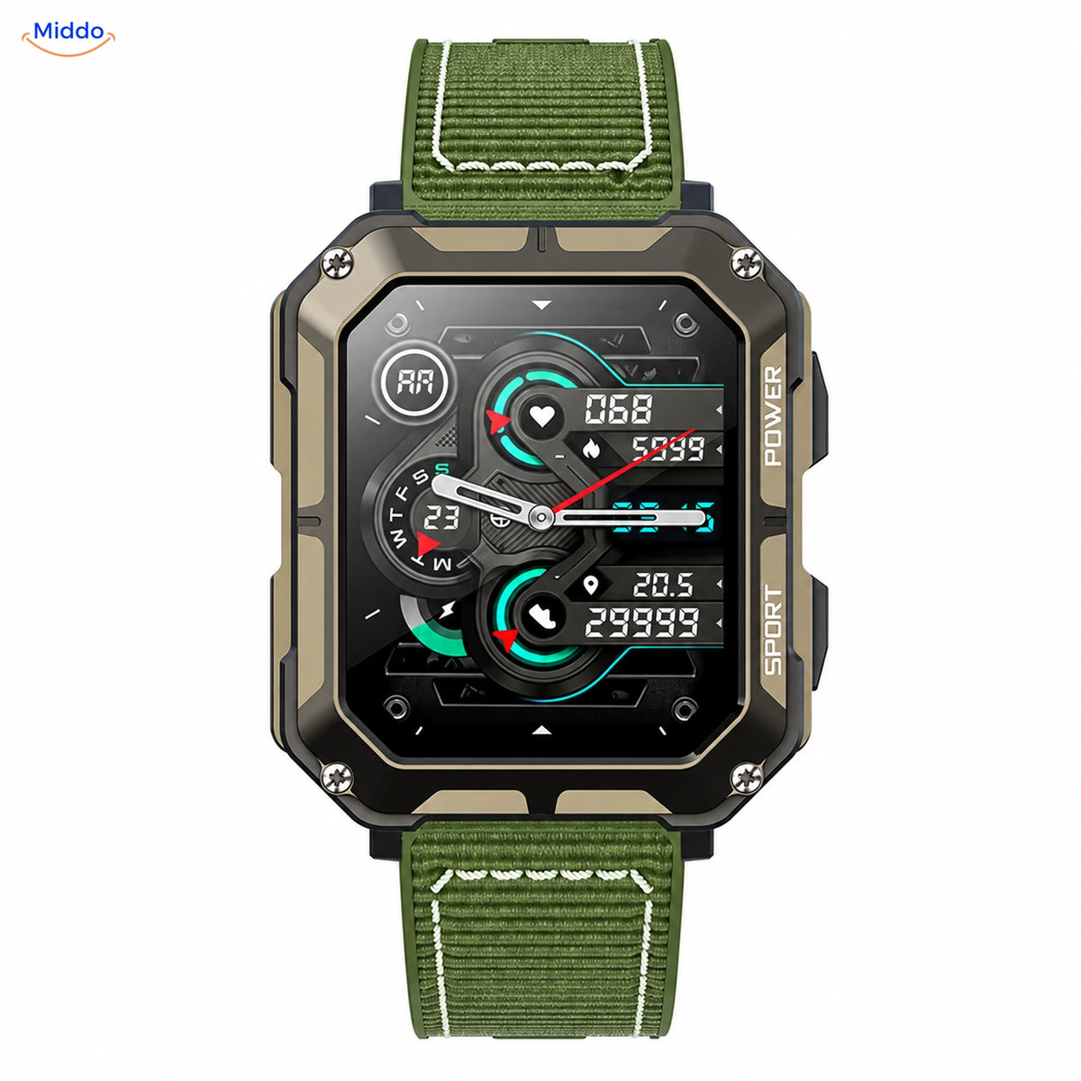 Galaxy Armor™ – Green nylon · Black