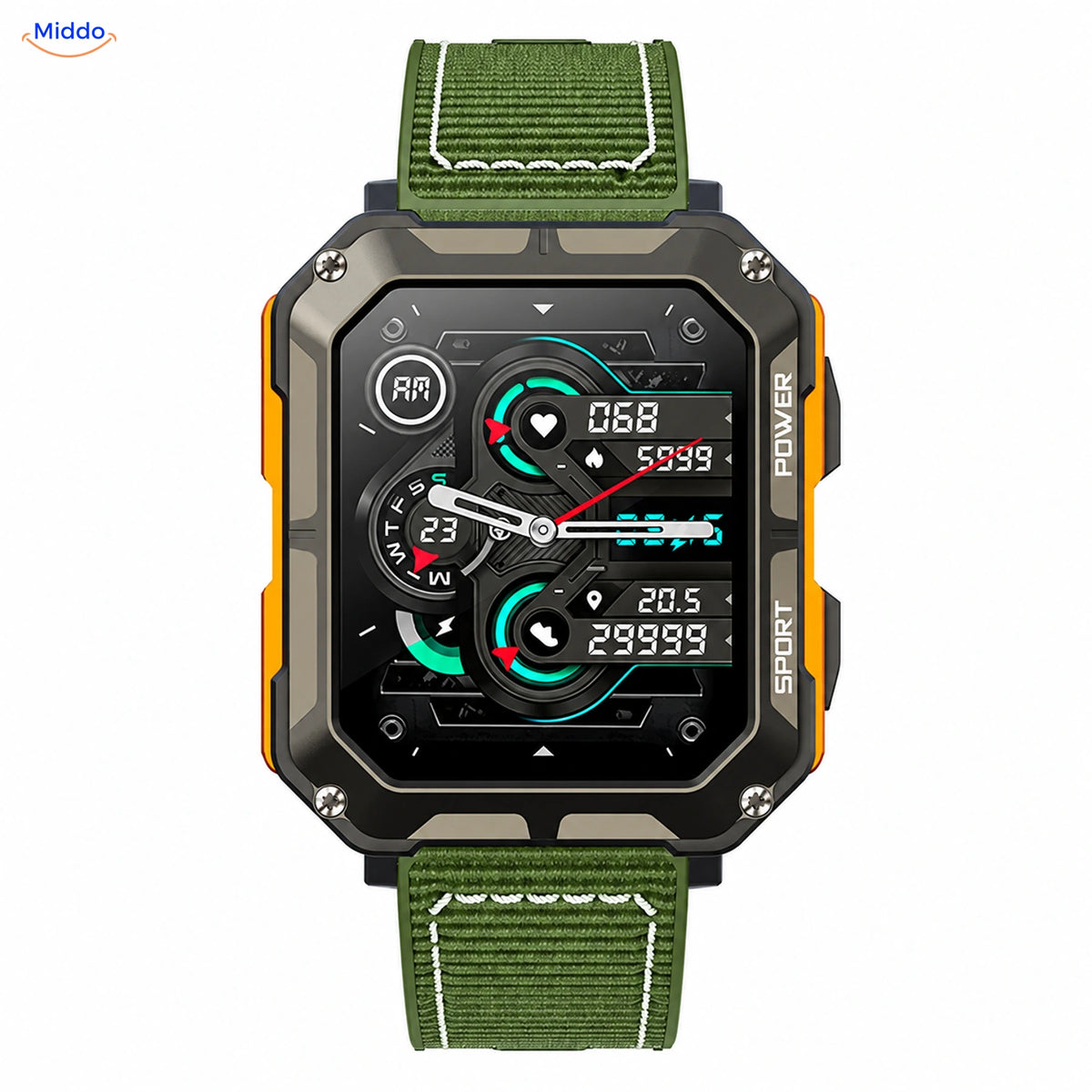 Galaxy Armor™ – Green nylon · Orange