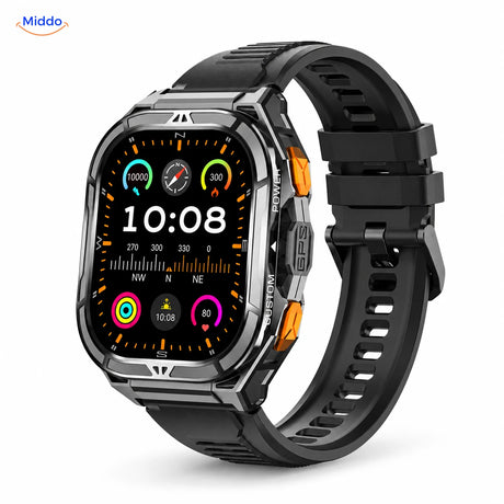 Black Galaxy Armor X5 with silicone band