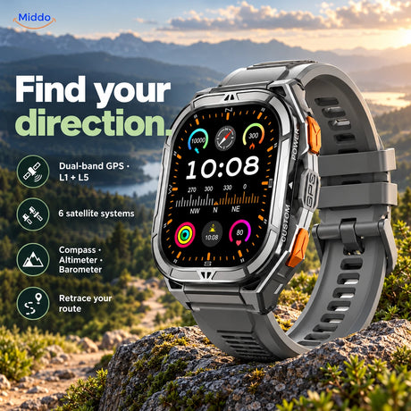 Galaxy Armor X5: dual-band GPS, compass, altimeter, barometer and backtrack feature