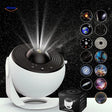StarGlow projector lamp with white design and galaxy light slides for ceiling projection.