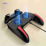 GameFlex H10 controller with USB charging and dual cooling fan integrated design.