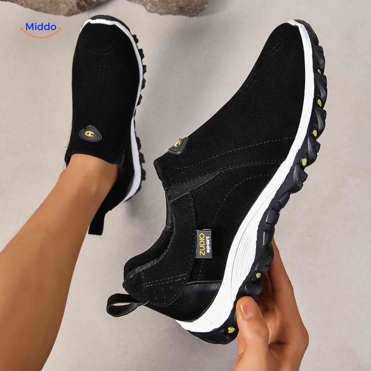 yellow Stridex Men's Shoes sole detail image 16