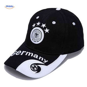 Germany sports cap with embroidered national team emblem.