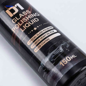 GlasPure glass polishing compound 150ml bottle detail and product packaging.