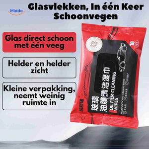 Quick glass window cleaning with ClearView wipes for crystal clear results.