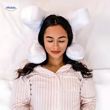 Glow pillow offers relaxation and comfort for nourishing beauty sleep.