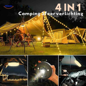 GlowMate with 10-meter LED light string for bright clear lighting.