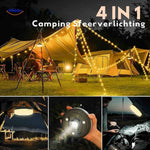GlowMate with 10-meter LED light string for bright clear lighting.