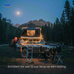 GlowMate lamp runs 12 hours on full battery charge.
