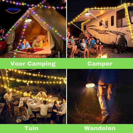 GlowMate portable light perfect for camping, camper, garden, hiking.