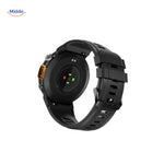 Advanced heart rate sensor on GlowTrack watch for accurate fitness tracking.