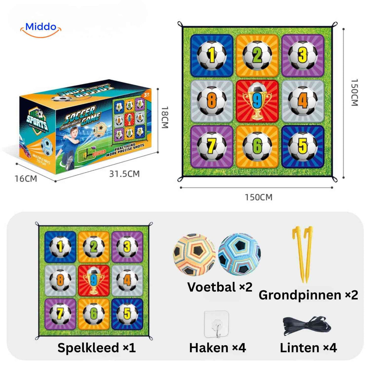 GoalPlay complete soccer shooting game set with target and accessories.