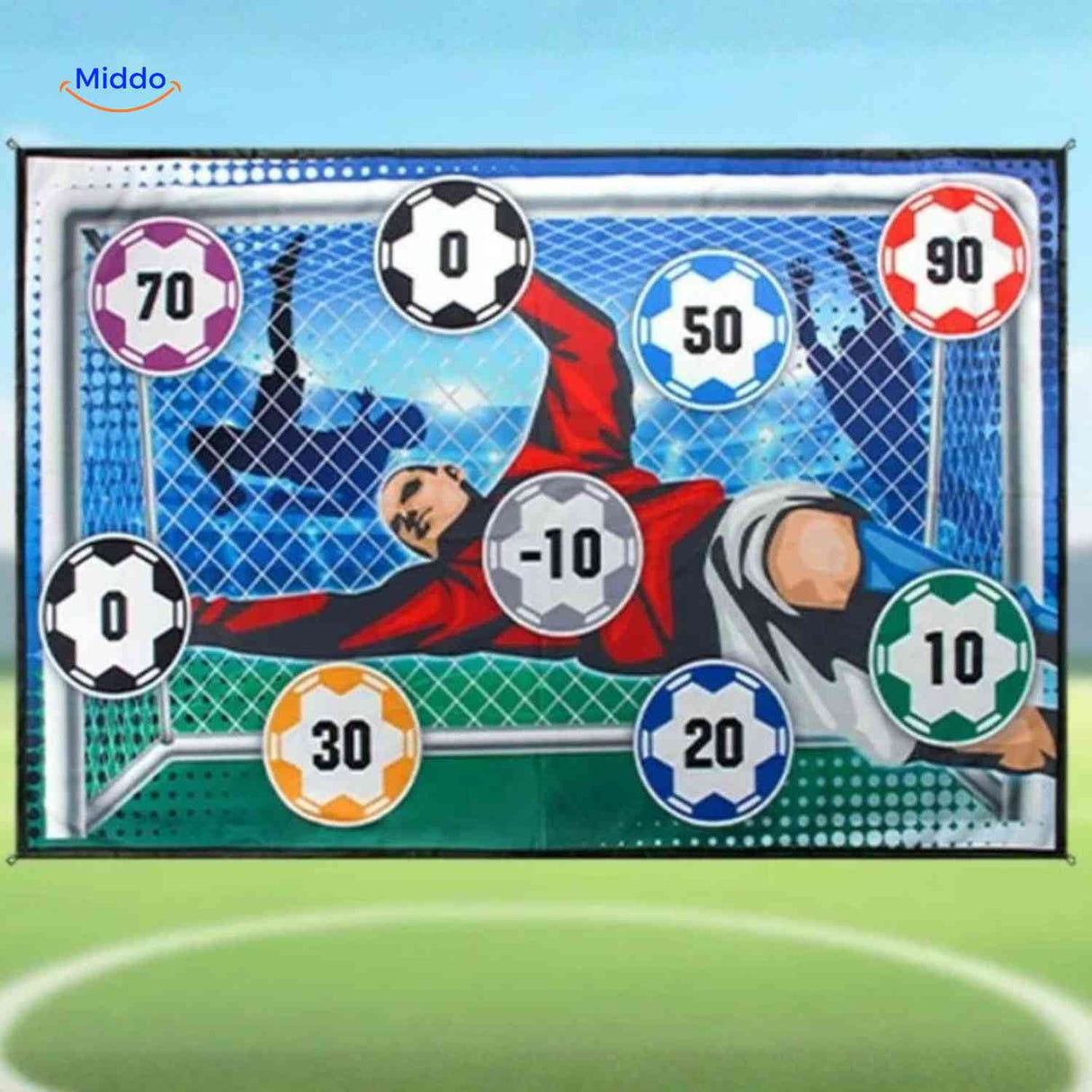 GoalPlay goal training target with point scoring zones for skill development.