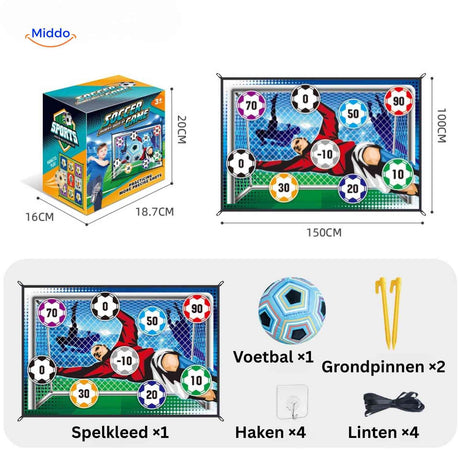 GoalPlay stadium-style shooting target with complete accessories set.