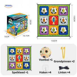 GoalPlay shooting target with complete accessory and ball kit.