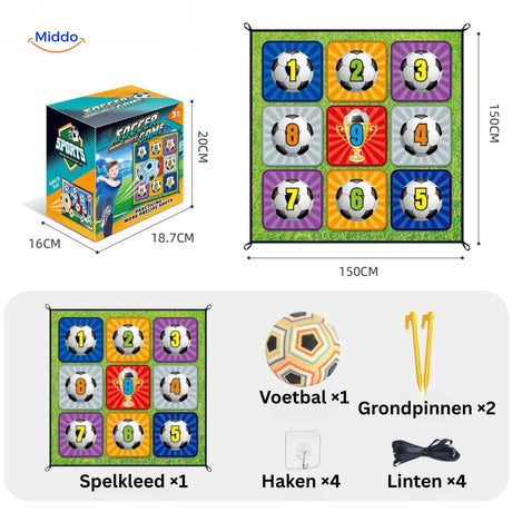 GoalPlay shooting target with complete accessory and ball kit.