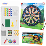 Golf dartboard shooting game with precision training targets for active play.