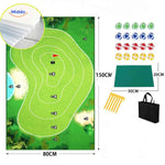 Complete golf practice set with scoring targets and zone markers.