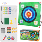 PlaySquare golf set with target and shooting game for kids indoor outdoor play.