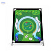 GolfMaster golf target with black frame and scoring zones