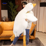 Goosy goose plush pillow designed for cozy cuddles and comfort.