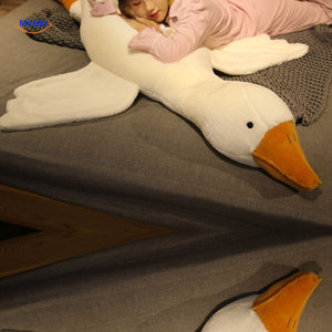 Goosy plush goose with soft oversized wings and cute big feet details.