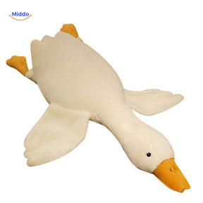 Goosy ultra-soft white goose plush pillow in large format, perfect for cuddling.