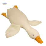 Goosy ultra-soft white goose plush pillow in large format, perfect for cuddling.