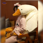 Goosy soft plush goose in large size, ideal sleep companion for all ages.