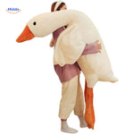 Goosy white goose plush comfort pillow for soothing sleep and relaxation.