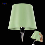 Green rechargeable dimmable bottle lamp for vibrant home styling.