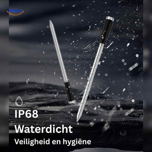 Waterproof meat thermometer with IP68 protection for any weather.