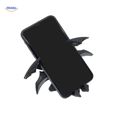 GripBat magnetic car phone holder securely mounted to vehicle dashboard.
